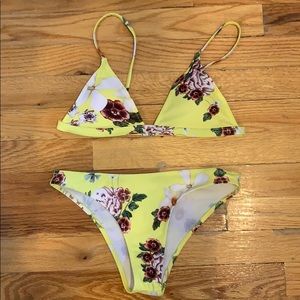 Yellow Floral Bikini